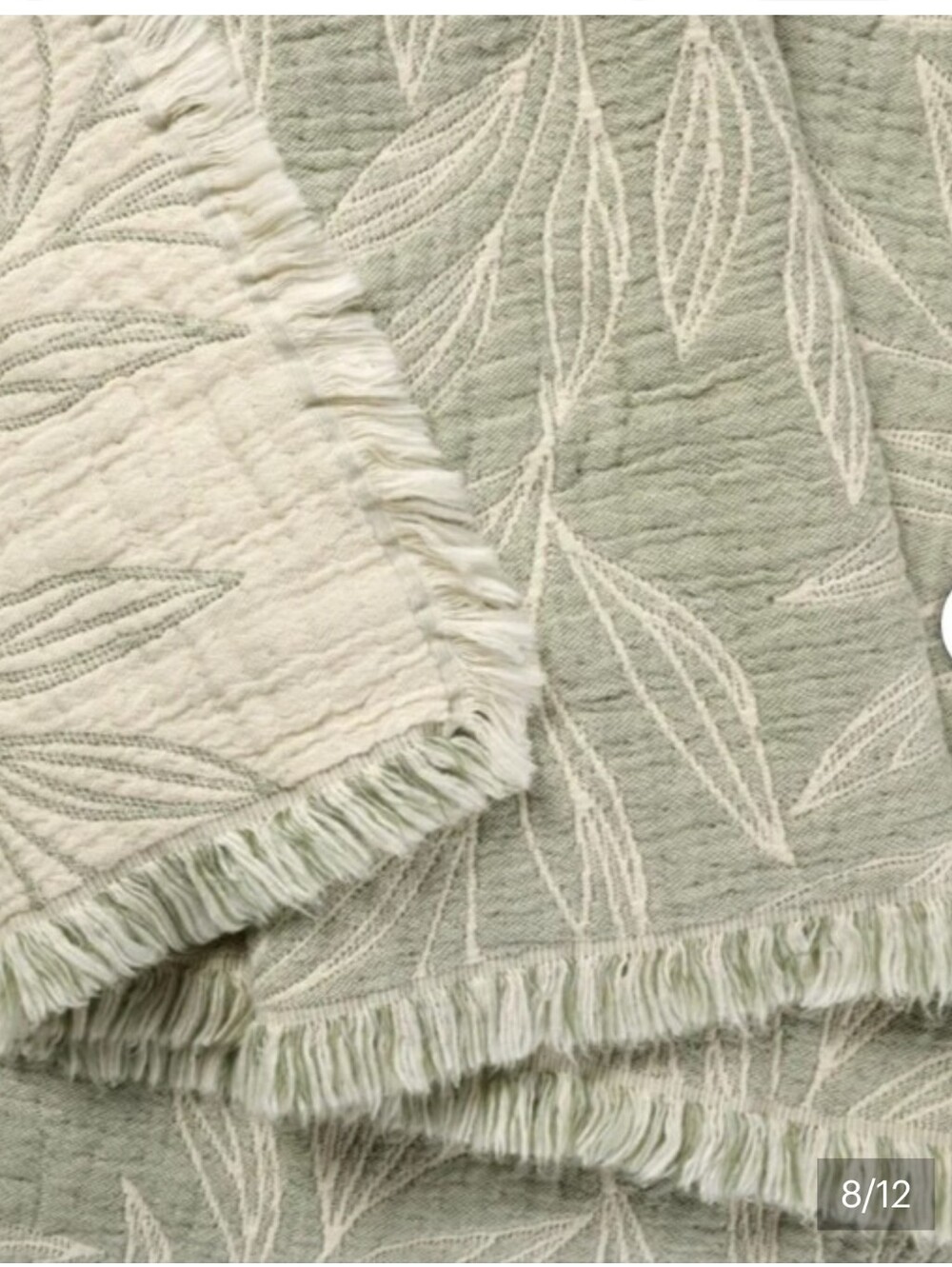 Reversible Cotton Throw Blanket 50x70, Brand New - Picture 5 of 12